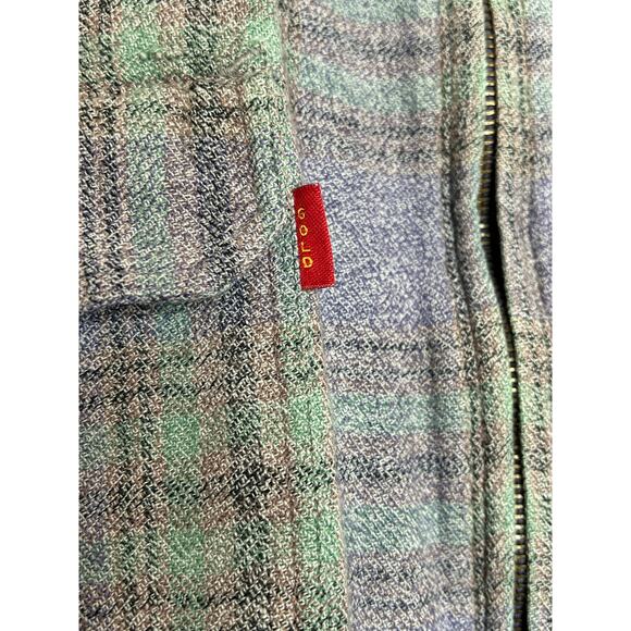 Gold Crest Shirt Shacket  Men Lg Utility Outdoors  Thick Comfy Plaid Cotton - Picture 4 of 10